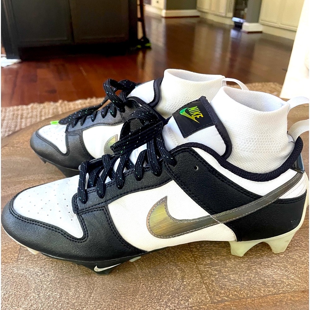 Nike Edge Pro Panda Dunk cleats size 9.5 DZ4890-001